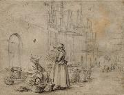 Market in Haarlem Gerard ter Borch the Younger
